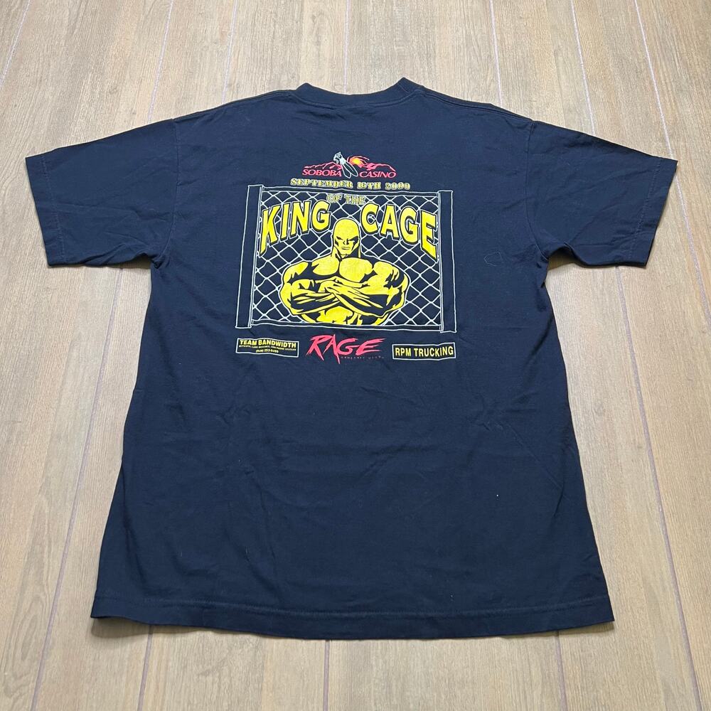 Vintage King of the Cage MMA T-Shirt Mixed Martial Arts Sz Large Sonoba Casino‎
